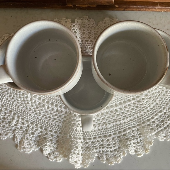 5 MCM Dansk Nielstone Speckled Stoneware Flat Mugs Cups Niels Refs-gaard Design - Picture 5 of 15